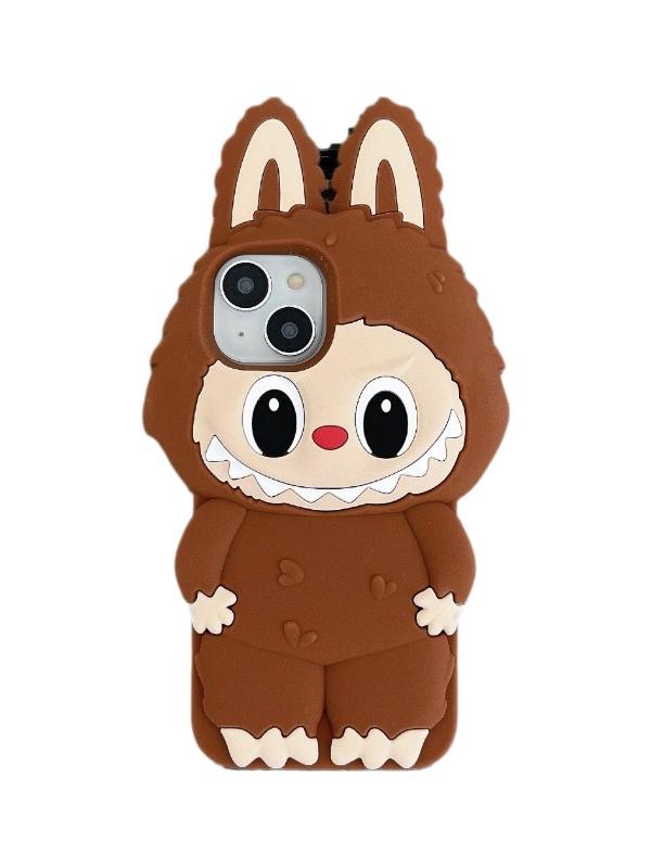 Cartoon 3D Labubu Phone Case Shock - Proof Silicone Cover